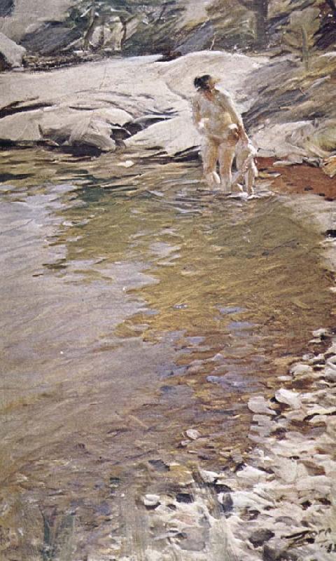 med sin mamma, Anders Zorn